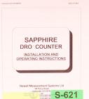 Newall Measuring Systems-Newhall Sapphire Spherosyn DRO Counter Installation and Operations Manual 1994-Sapphire-Spherosyn-01